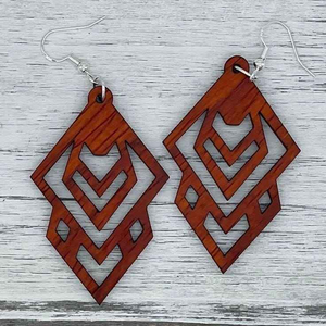 Pendientes de Madera de Acacia de Buen Diseño y Gran Venta para Chicas, con el Mejor Acabado, Nuevo Diseño Ovalado para Mujer - Product Image 4