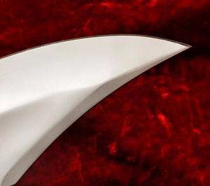 Cuchillo Bowie Grande de Grado Industrial Personalizado OEM, para Campismo y Caza al Aire Libre, Hoja de Acero Inoxidable Forjada a Mano, Mango de Hueso de Color - Product Image 3