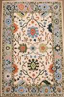 Tapis d'appoint moderne personnalisé de style persan abstrait, noué à la main en laine/soie, à poils ras, antidérapant, adapté aux animaux domestiques, 1 pièce, très durable