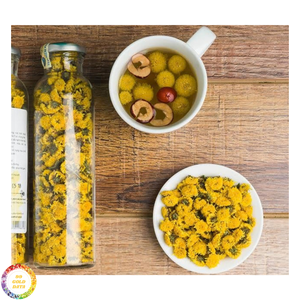 Fleur de marguerite séchée entière, ingrédient pour thé floral du Vietnam, idéale pour les tables de Noël, les réceptions du Nouvel An et le service en café. - Product Image 1