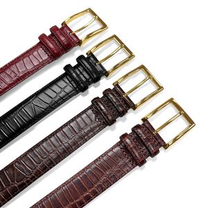 Ceinture de taille Cowherd en cuir véritable, style affaires, pour homme, avec boucle ardillon en alliage réversible, largeur 3,5 cm, longueur 105-125 cm – Grande Vente - Product Image 4