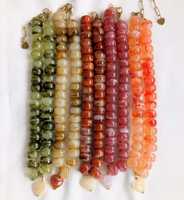 Colliers en perles de résine et de perles naturelles en forme de cœur, faits à la main, style bohème, multicolores, bijoux cadeau unisexe pour les fêtes