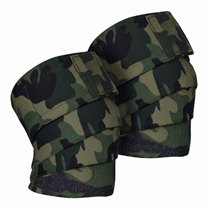 Bandes de soutien élastiques pour la gym, pour squats, powerlifting, bandes de genou personnalisées camouflage pour haltérophilie, bandes de protection professionnelles - Product Image 6