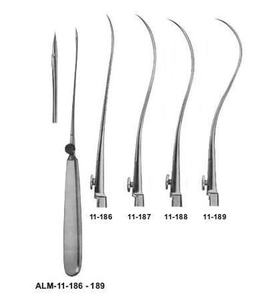 Aiguille de ligature chirurgicale manuelle en acier Reverdin, courte, pour usage vétérinaire, haute qualité, marque SurgiRight - Product Image 4