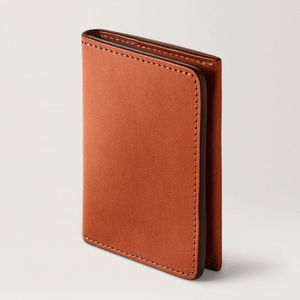 RAHRAJ ENTERPRISES Cartera Bifold de Cuero Rojo para Hombre, Tarjetero Delgado, Estuche Genuino para Pasaporte de Viaje, Modelo Elegante para Niños - Product Image 3