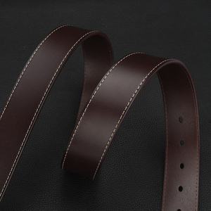 Men's Premium Quality Classic Casual Cow Hide Genuine Leather Belt Alloy <b>Square</b> <b>Adjustable</b> Length Eco-Friendly Heavy Duty - Product Image 5