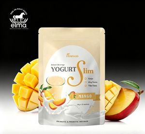 Polvo de Yogur de Mango Instantáneo para Batidos y Bebidas Nutritivas con Sabor Cremoso a Frutas Tropicales - Product Image 1