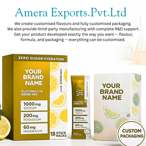 Bebida Electrolítica en Polvo Sin Azúcar de Marca Privada, Sabor Naranja, Fabricante OEM, Suministro al por Mayor - Product Image 2