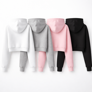 Sudaderas Cortas para Mujer al por Mayor - Diseños Elegantes Disponibles |   Fabricante OEM Personalizado al por Mayor - Product Image 2