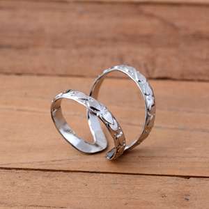 925 Sterling Silver <b>Adjustable</b> Heart Pattern Double Row Finger Splint <b>Ring</b> Orthopedic Swan Neck & Boutonniere Deformity Support - Product Image 4