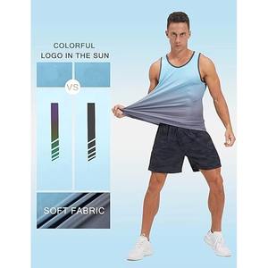 Prix de gros – Débardeur homme au design optimal, sans manches, respirant, séchage rapide, col en V, tenue décontractée pour le fitness, haute qualité, personnalisable - Product Image 3