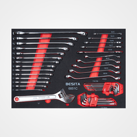 Solution d'outils de montage et de démontage de boîte de vitesses de 242 pièces avec armoire à outils à roulettes