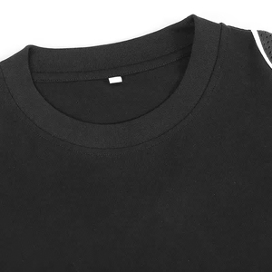 Custom Short Sleeve T Shirt Contrast <b>Piped</b> Panel with mesh fabric Custom Men's Printed Tshirts Casual Color Block T-shirt - Product Image 3