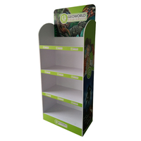 1/10 ans de supports de présentation de boutique d'électronique, robustes, conception directe, en carton, socle avec crochets