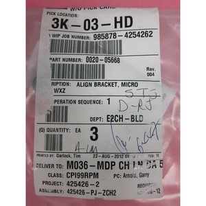 3 AMAT 0020-05668 ตัวจัดตำแหน่ง, Micro WXZ - อุปกรณ์และอะไหล่เซมิคอนดักเตอร์ระดับโลกที่เชื่อถือได้ที่ - Product Image 1