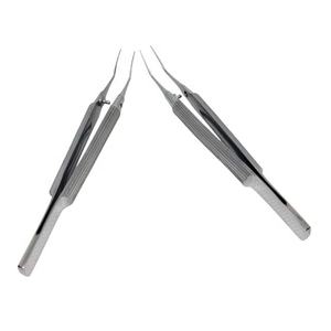 Pinzas de microcirugía oftalmológica Utrata de calidad premium, con mango corto dentado, para capsulorhexis manual - Product Image 5