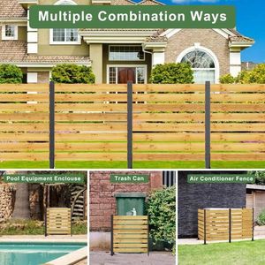 Schermo per la privacy in legno di cedro da 55x38,5 pollici per esterni, ideale per recinzioni di attrezzature da piscina, pareti per la privacy dei contenitori per rifiuti e recinzioni in legno - Product Image 2