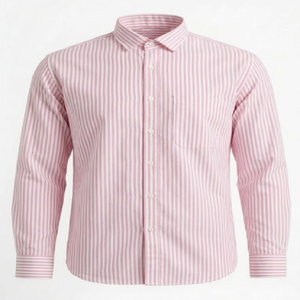 Chemise de bureau pour homme en coton 100% de haute qualité, à rayures discrètes, col classique, tenue formelle, fabricant OEM pour l'exportation - Product Image 3