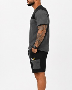 Nouvel ensemble de vêtements pour hommes tendance et à la mode, ensemble décontracté d'été léger, t-shirt à manches courtes et short - Product Image 2
