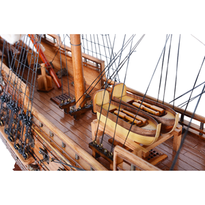 Modèle de bateau à voile moyen Wasa T081, ligne Admiral, artisanal, peint à la main, décoration nautique en bois, cadeau d'affaires maritime, 77Lx24Wx62H cm - Product Image 4