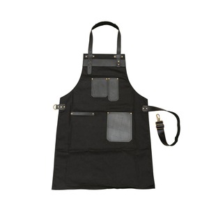 Tablier de travail en toile cirée premium et durable avec fermeture éclair, réglable à dos croisé, pour chef, barbier, charpentier, équipement d'atelier LCA-0069 - Product Image 2