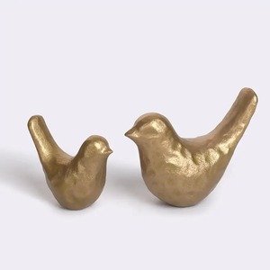 Figura de Pavo Real de Latón Dorado, Escultura Decorativa para Mesa, Adorno para el Hogar, Estatua de Ave Nacional, Pieza Decorativa con Acabado Antiguo - Product Image 4
