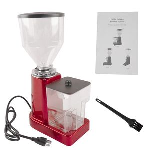 Macinacaffè Elettrico Rosso da 35oz con Macine Piatte e 19 Impostazioni, Lame in Acciaio Inox, Interfaccia in Francese per Espresso - Product Image 3