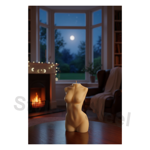 Vela con forma de torso femenino, opción de decoración para el hogar, bodas, Navidad, Pascua, cumpleaños y San Valentín - Product Image 1