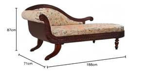 Sillón Kinanti Hecho de Madera de Caoba de Alta Calidad con Tapicería Marrón Oscuro para Uso en Interiores. - Product Image 5