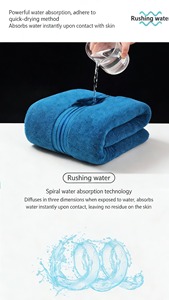 Serviettes de bain de luxe en coton 100% premium, séchage rapide, très absorbantes, ensembles de serviettes de bain brodées - Product Image 5