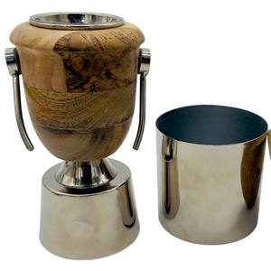 Ensemble de brûleur à bakhoor en bois de luxe, brûleur d'encens arabe avec pot de rangement, support en métal, décoration parfumée pour la maison, ensemble cadeau - Product Image 5