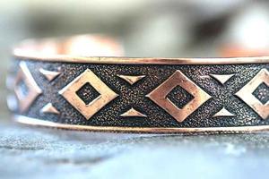 Bracelet artisanal en cuivre réglable fait main pour hommes et femmes, style bohème vintage, bijou de guérison énergétique, cadeau - Product Image 6