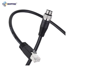 Câble Ethernet RJ-45 vers M12-4P à code D, câble de caméra industrielle de haute qualité pour les systèmes de production en usine - Product Image 4