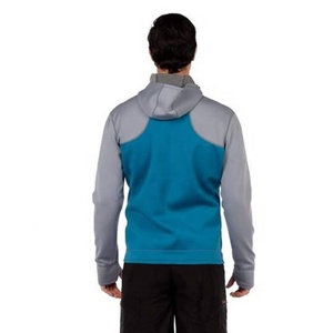 Veste Typhoon pour homme, en néoprène, avec capuche, doublure en polaire, coupe-vent, imperméable, capuche technique noire - Product Image 3