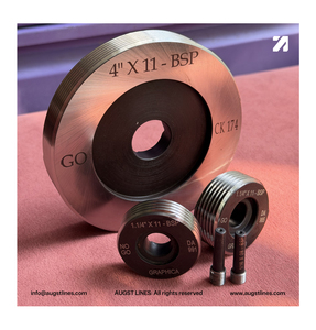 Calibrador de Roscas BSP/BSPT 1/16″X28BSP | 3/8″X19BSP | 5/8″x14BP | 2.1/2″X11 | Calibradores de Rosca Paralela BSP de 6"X11, Calibradores de Tubo Cónicos BSPT R - Product Image 3