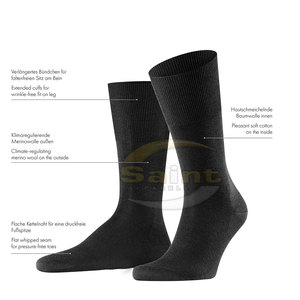 <b>Hot</b> Sale Winter Crew Men's Casual <b>Socks</b> 100% Cotton Breathable Comfortable Eco-Friendly Quick Dry Custom Colors Logo Wholesale - Product Image 5