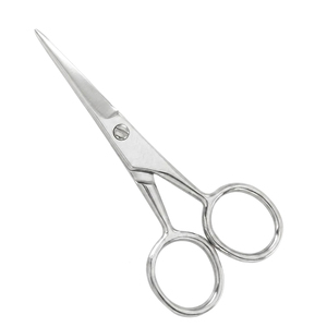 Professional Stainless Steel <b>Cuticle</b> <b>Scissors</b> Straight Blade Sharp Tip Round Handle Durable Nail Trimming Beauty Tool - Product Image 1