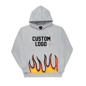 Sun Faded Streetwear OEM Heavyweight Sweatsuit Two Piece Set Acid Wash Tracksuit Distressed <b>Patch</b> Hoodie - Product Image 5