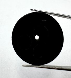A K Gems High Gloss <b>Black</b> Onyx Dial 28.50mm 0.70mm Natural Stone <b>Watch</b> Accessories From Rajasthan - Product Image 2