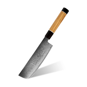 Ensemble de couteaux de cuisine professionnels de style japonais en acier Damas, couteaux de chef faits à la main, manche en bois, fabricant d'ustensiles de cuisine - Product Image 3