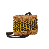 Panier suspendu mural écologique en jonc de mer et jute, fait main, pour plantes, vente en gros