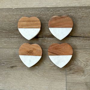 Eco-Friendly Decorative Home <b>Marble</b> <b>Coasters</b> Durable Washable Natural Stone Mats & Pads - Product Image 3