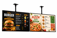 Écran publicitaire tactile mural WiFi 4K 2K pour menu numérique intérieur LCD 32-75 pouces, pour pharmacie, magasin, cinéma, KTV