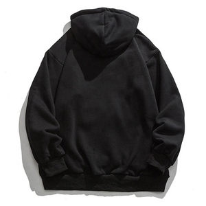 Nouveau Hoodie d'Hiver Homme Lourd Personnalisé Multi-Poches avec Poche Avant, Poche Discrète et Design Strass en Molleton 100% Coton - Product Image 5