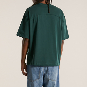 Camiseta de Hombre de Alta Calidad, Corte Cuadrado, Informal, Holgada, de Algodón, Personalizable, Lisa - Product Image 4