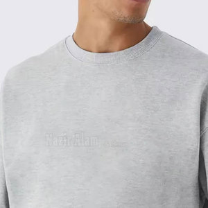 เสื้อสเวตเชิ้ตผู้ชายดีไซน์เรียบง่ายทรงโอเวอร์ไซส์ เนื้อผ้านุ่ม อุ่น สวมใส่สบาย สไตล์สตรีทแวร์ แขนยาว เหมาะสำหรับใส่ในชีวิตประจำวันและกิจกรรมกลางแจ้ง - Product Image 6