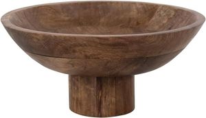 Bol en bois naturel fait main au design rustique pour servir des salades, des fruits, des collations, des desserts, du petit-déjeuner et pour une utilisation quotidienne à la table - Product Image 4