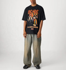 T-shirts personnalisés avec logo, vente en gros, t-shirts vierges pour hommes, marque en gros, 100% coton, respirants et anti-boulochage, col rond, t-shirts unisexes - Product Image 2