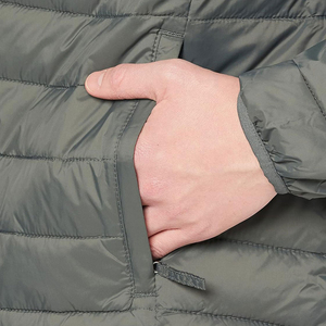 Wholesale Unisex Winter Puffer Jacket Hooded Reversible <b>Waterproof</b> Windproof Stand Collar Thick Nylon <b>Padded</b> Front Logo OEM - Product Image 5