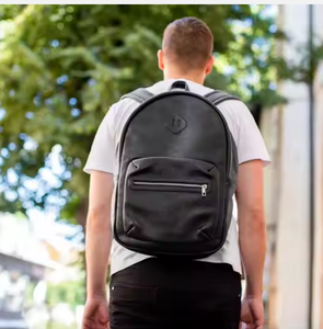 <b>Black</b> Laptop <b>Backpack</b> Large Capacity Waterproof Travel Business Computer Bag for Men Women Zipper Compartment - Product Image 6